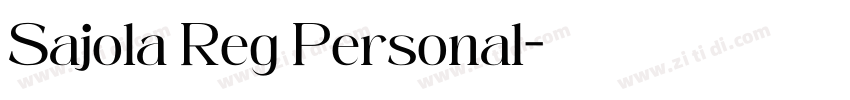 Sajola Reg Personal字体转换